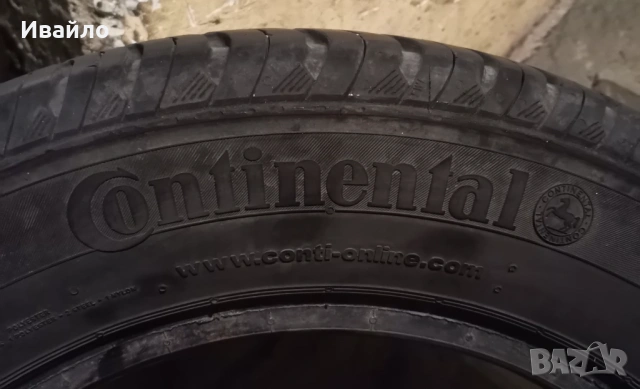 Продавам 2 броя летни гуми 185.65.15 на 1 сезон дот 2020 Контентал , снимка 4 - Гуми и джанти - 53608057