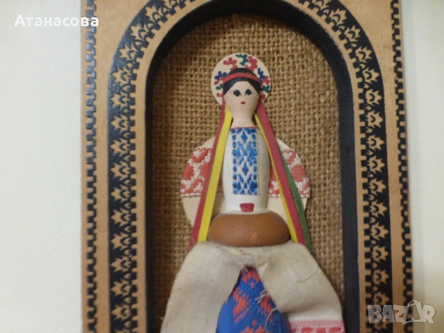 Пано за стена "Матрьошка" Олимпиада Москва 80, снимка 4 - Антикварни и старинни предмети - 53599393