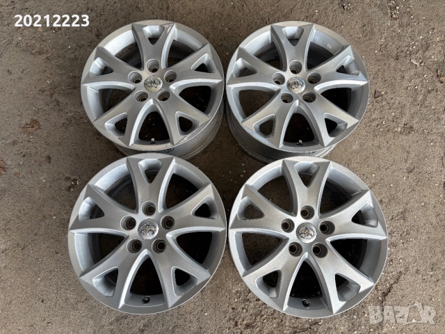 4 броя алуминиеви джанти за Toyota Corolla,Corolla Verso,Verso,Auris 16, снимка 6 - Гуми и джанти - 54244287