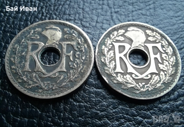 Стара монета 10 сантима 1931 г. и 1932 г. Франция - топ !, снимка 9 - Нумизматика и бонистика - 42210955