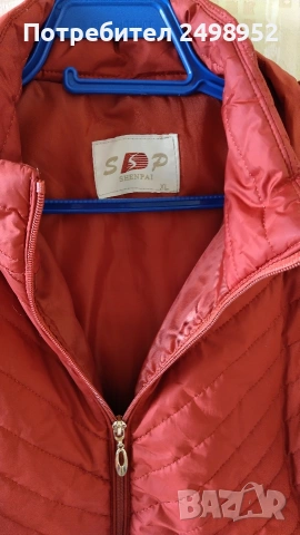 Дамско преходно яке, Размер XL. Вишнав цвят, снимка 2 - Якета - 53677814