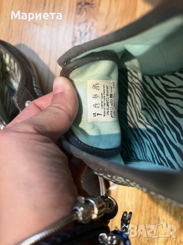 Дамски Обувки Vans 37 в сиво и ментово като нови , снимка 4 - Маратонки - 51982590