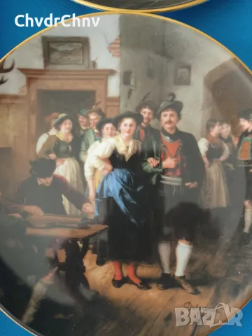 10бр Bareuther Бавария немска колекционерска декоративна порцеланова чиния-картина, снимка 7 - Картини - 50168696