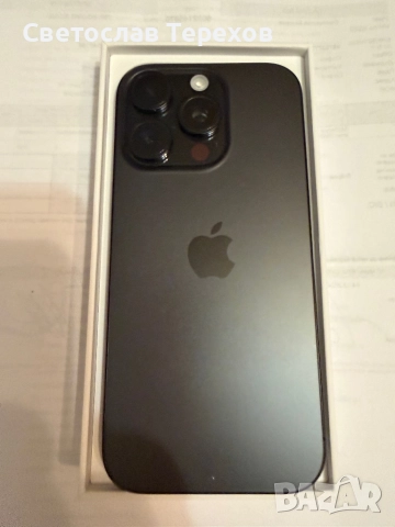 Продавам телефон-iPhone 16pro-256GB Bleack TITANIUM - НОВ, снимка 6 - Apple iPhone - 52405838