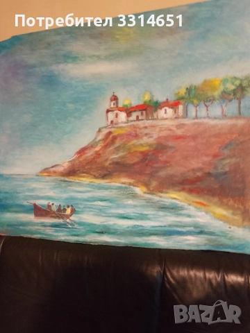 Огромна картина масло на фазер , снимка 4 - Антикварни и старинни предмети - 52789045