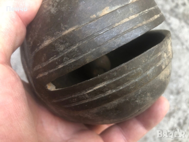 старинен бронзов, огромен звънец /хлопка, камбанка/, снимка 7 - Антикварни и старинни предмети - 51461254