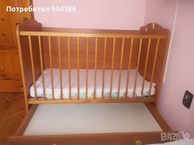 Детска дървена кошара, снимка 5 - Бебешки легла и матраци - 51144067
