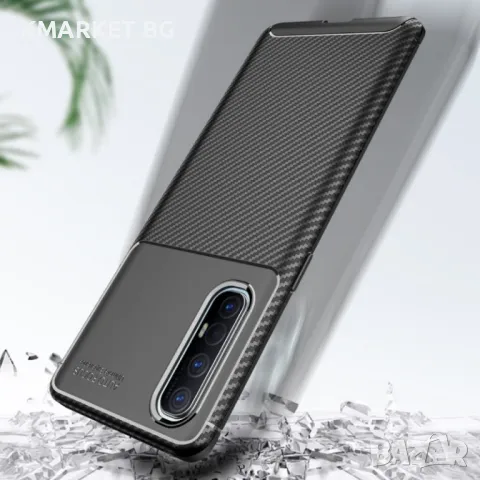 Oppo Reno3 Pro Удароустойчив Carbon Fiber Калъф и Протектор, снимка 7 - Калъфи, кейсове - 47847372