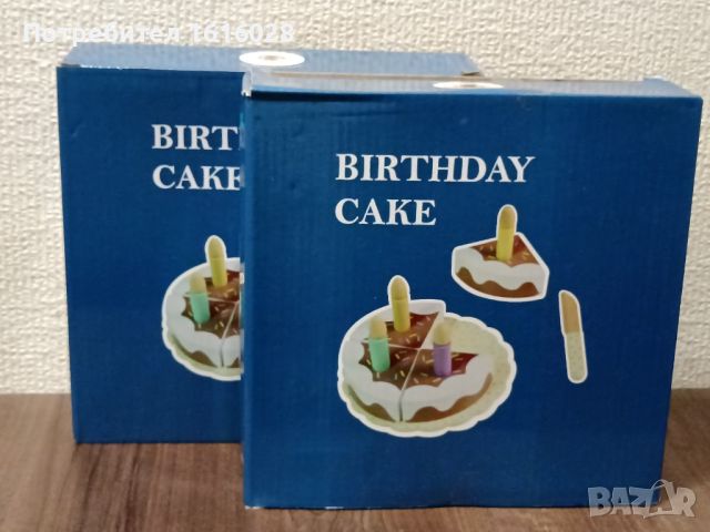 Дървена детска торта със свещички за рожден ден, снимка 8 - Образователни игри - 45159652