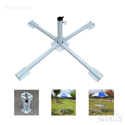 Метална стойка за чадър за диаметър на долната тръба до 35 мм, снимка 1 - Други - 46396722