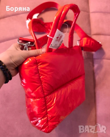 H&M нова с етикет червена чанта, снимка 3 - Чанти - 53501701