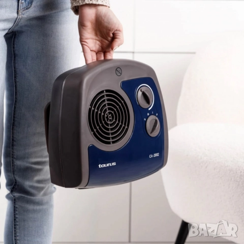 Отоплителен уред Taurus CA-2002 – 2000W с вентилатор, термостат и защита, снимка 5 - Друга електроника - 51921623