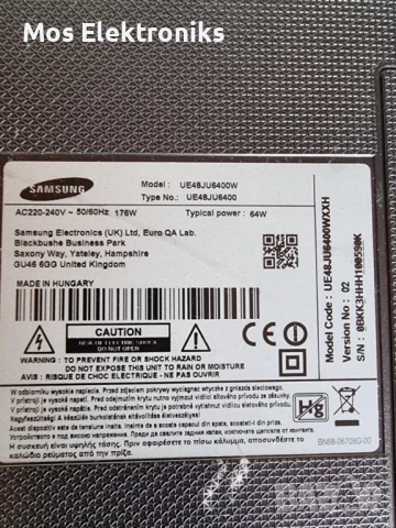 Телевизор на части - Samsung UE48JU6400W, снимка 7 - Части и Платки - 50691752