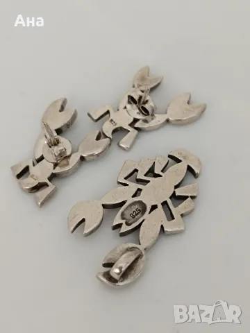 Красив сребърен комплект , снимка 4 - Бижутерийни комплекти - 50347400