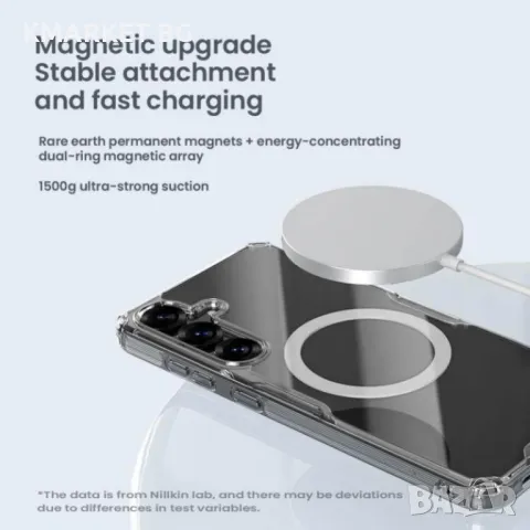 Samsung Galaxy S25+ 5G Удароустойчив NILLKIN /Magsafe PC + TPU Силиконов Калъф, снимка 5 - Калъфи, кейсове - 49125449