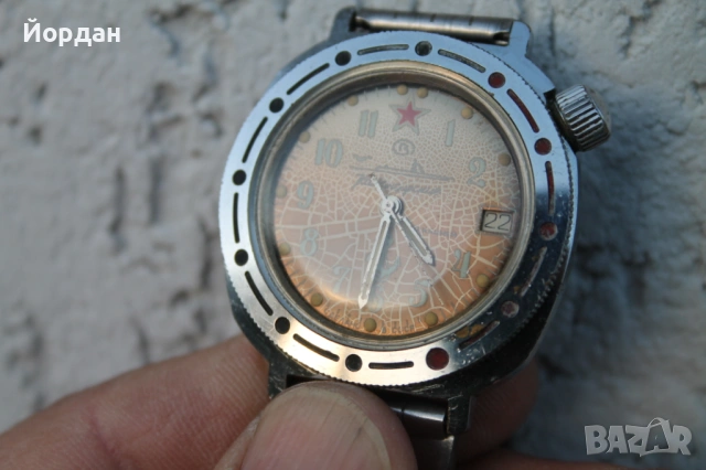 СССР мъжки ръчен часовник ''Восток'' командирски, снимка 11 - Мъжки - 53275147