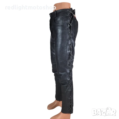 📌 4996 – Indian Angel Дамски кожен панталон с връзки, рокерия – Размер 42 – 🟩 60 лв, снимка 2 - Аксесоари и консумативи - 50554426