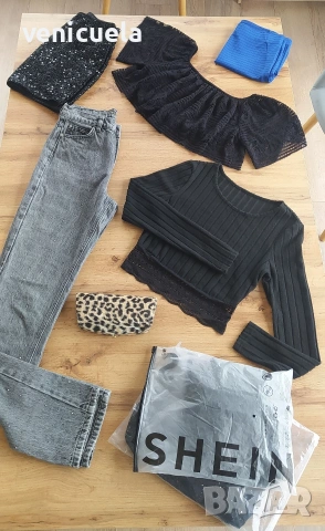 Бляскави поли, рокли, дънки 