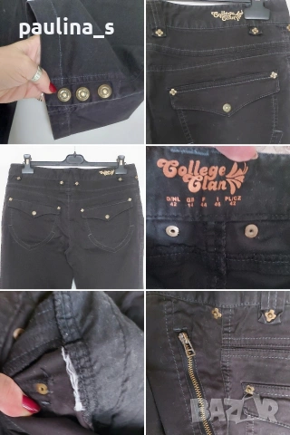 Четири различни броя / Дамски дънкови бермуди "Cecil", "Benetton", "Refuge", College clan", снимка 14 - Къси панталони и бермуди - 53098206