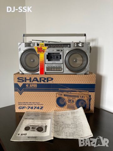 SHARP GF-7474Z VINTAGE RETRO BOOMBOX Ghetto Blaster радио касетофон, снимка 1 - Радиокасетофони, транзистори - 45751308