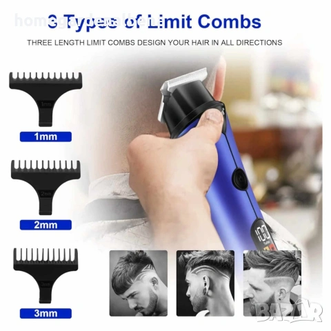 Професионална безжична машинка за подстригване Kemei KM-641, снимка 13 - Машинки за подстригване - 54076415