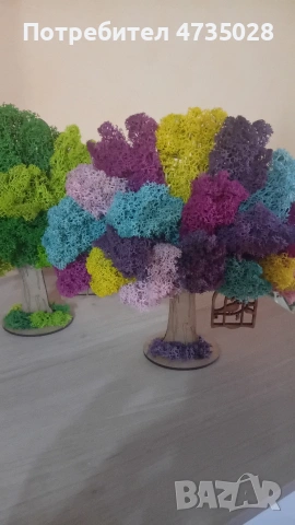 Дърво на живота на стойка от скандинавски мъх , снимка 2 - Декорация за дома - 53446010