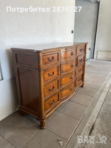 Скрин от масив златен дъб DREXEL HERITAGE, снимка 5 - Скринове - 54263377