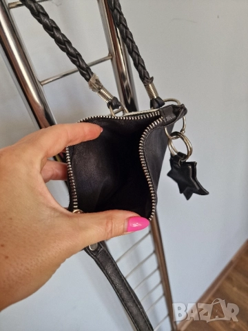 Страхотна малка дамска чанта през рамо , естествена кожа, снимка 10 - Чанти - 51817515