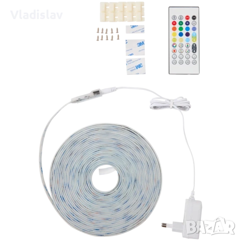 Лед лента 10м с контролер, снимка 3 - Лед осветление - 53762929