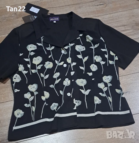 Дамска копринена риза, снимка 3 - Ризи - 51240273