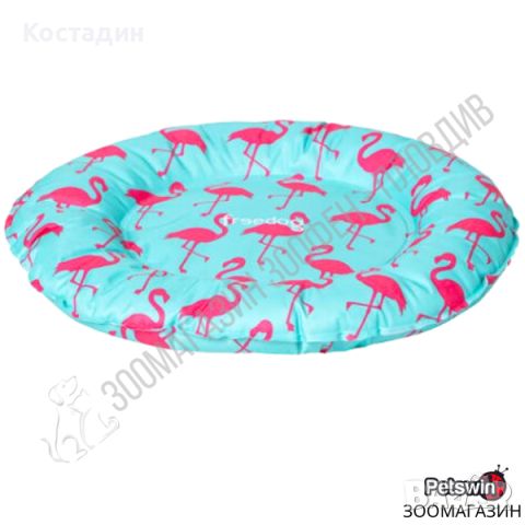 Охлаждаща Възглавница - за Куче - S, M размер - Flamingo разцветка - Cooling Donut - Freedog, снимка 1 - За кучета - 46408018