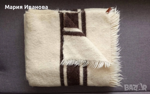 Автентично Родопско одеяло 100% Вълна, Ръчно тъкано (отлично състояние), снимка 10 - Олекотени завивки и одеяла - 53938240