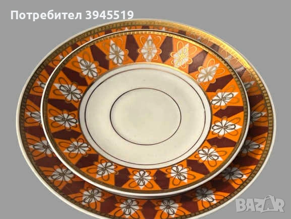 Троен сет порцелан , снимка 4 - Антикварни и старинни предмети - 53236043