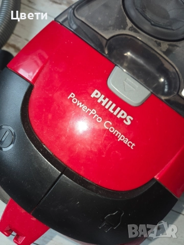 Прахосмукачка Филипс , с контейнер за боклук , снимка 2 - Прахосмукачки - 52452089