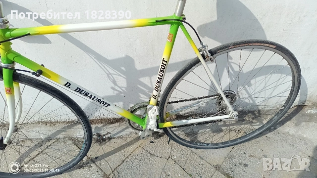 ретро шосеен D.Dusausoit Columbus SL 55 см монтаж Campagnolo Mirage 8 ск, снимка 3 - Велосипеди - 53724128