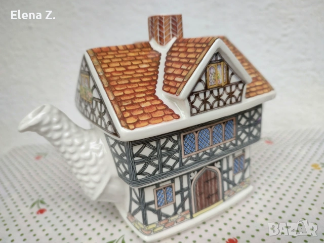 Sadler Tudor House - винтидж чайник къщичка Тюдор, снимка 5 - Аксесоари за кухня - 53905695