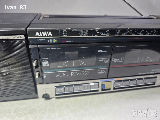 Радиокасетофон AIWA CA-W40, снимка 4 - Радиокасетофони, транзистори - 53048353