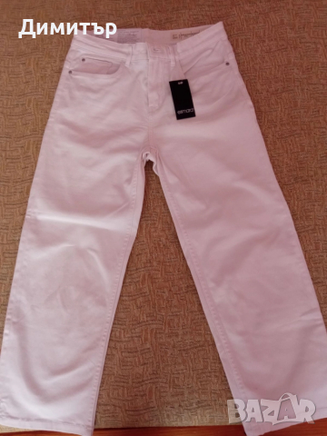 Бял летен панталон № 36 - нов, на Esmara, снимка 2 - Къси панталони и бермуди - 52005669