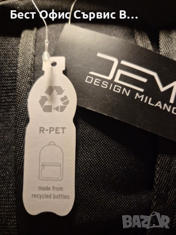 Раница за лаптоп дизайнерска, Деми дизайн Милано, екологична, DEMI design Milano, с външен USB порт, снимка 4 - Чанти - 41426709