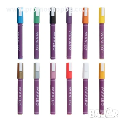 Акрилни маркери 12 цвята, За всякакви повърхности, Дрехи, обувки и др., снимка 2 - Рисуване и оцветяване - 41375260