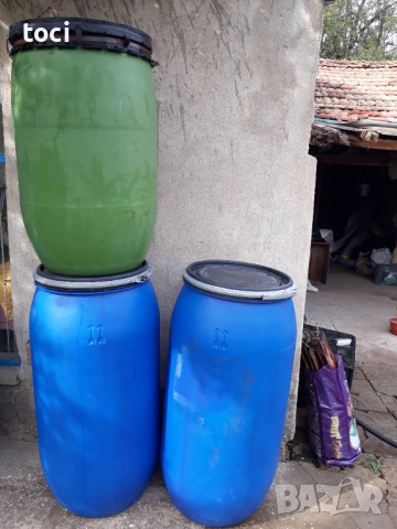 Пластмасови дебели и здрави бидони с капаци с метални скоби за съхранение на течности вино ракия, снимка 12 - Други стоки за дома - 51703813