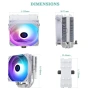 CPU охладител AssassinX120 SE ARGB бял 4 heatpipes, снимка 5