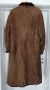 Дълъг дамски кожух кафяв агнешка кожа, снимка 2