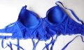 Censored 85D синьо бюстие с вградени жартиери за чорапи., снимка 10
