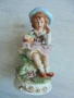 № 8429 Винтидж порцеланова фигурка – Момиче с цветя, снимка 6