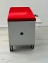 Модулна система за офис шкафове от steelcase с червена възглавница, снимка 4