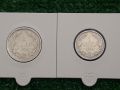 лот монети от 1 и 2 лева 1882г., снимка 1 - Нумизматика и бонистика - 46023064