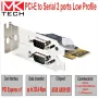 PCI-E to Serial 2 ports Low Profile MKTECH - НОВИ, снимка 1