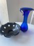 Стъклена ваза и декоративна купа, снимка 2