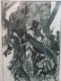 Оригинална графика  1960–1980 г.Тема: Военна сцена / битка / човешка драма, снимка 2